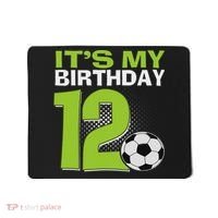 It's My 12th Birthday Boy Soccer Football 12 Years Old Mousepad thumb 0