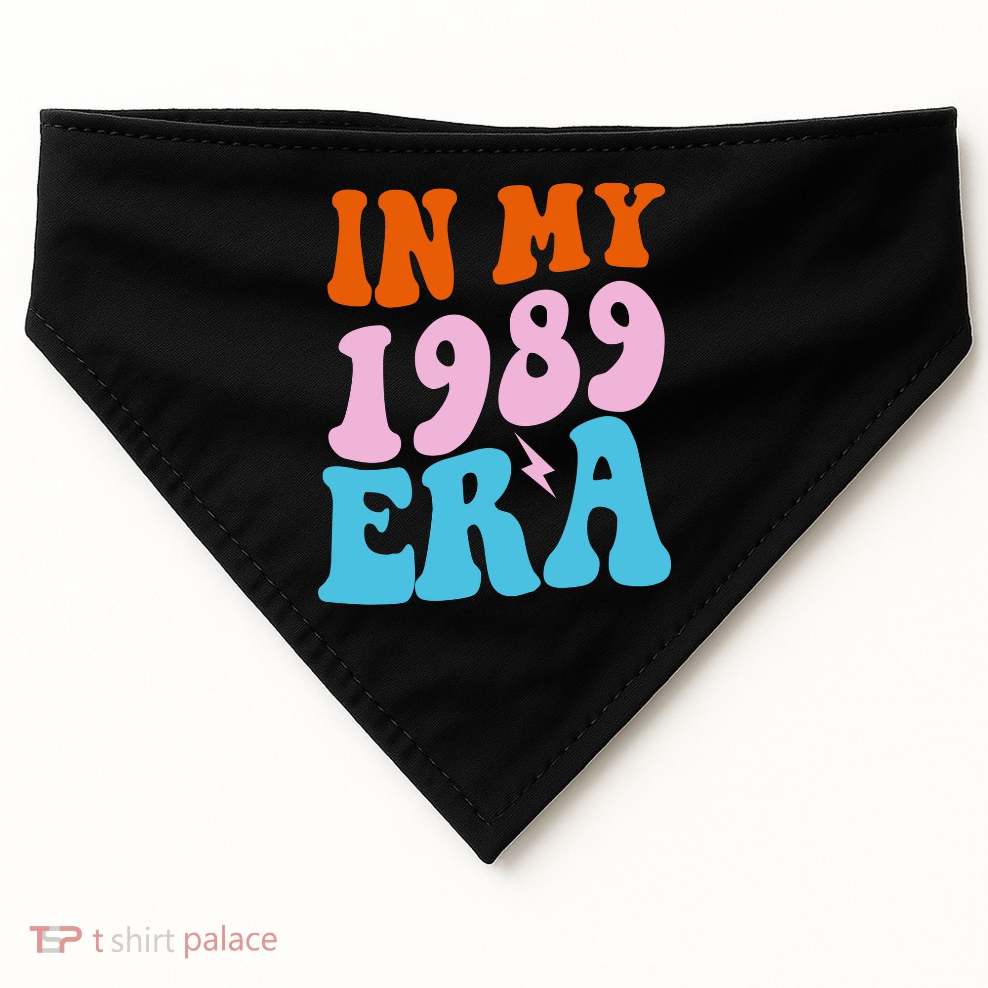 In My 1989 Era Groovy Retro USA-Made Doggie Bandana