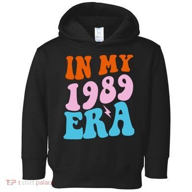 In My 1989 Era Groovy Retro Toddler Hoodie