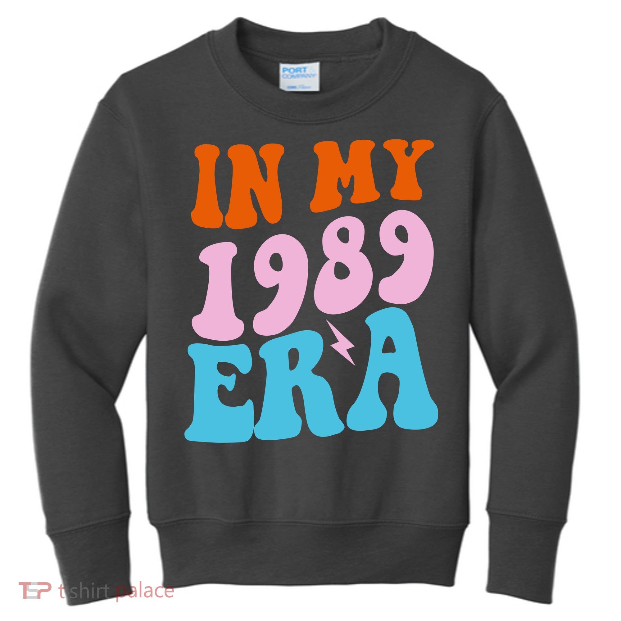 In My 1989 Era Groovy Retro Kids Sweatshirt