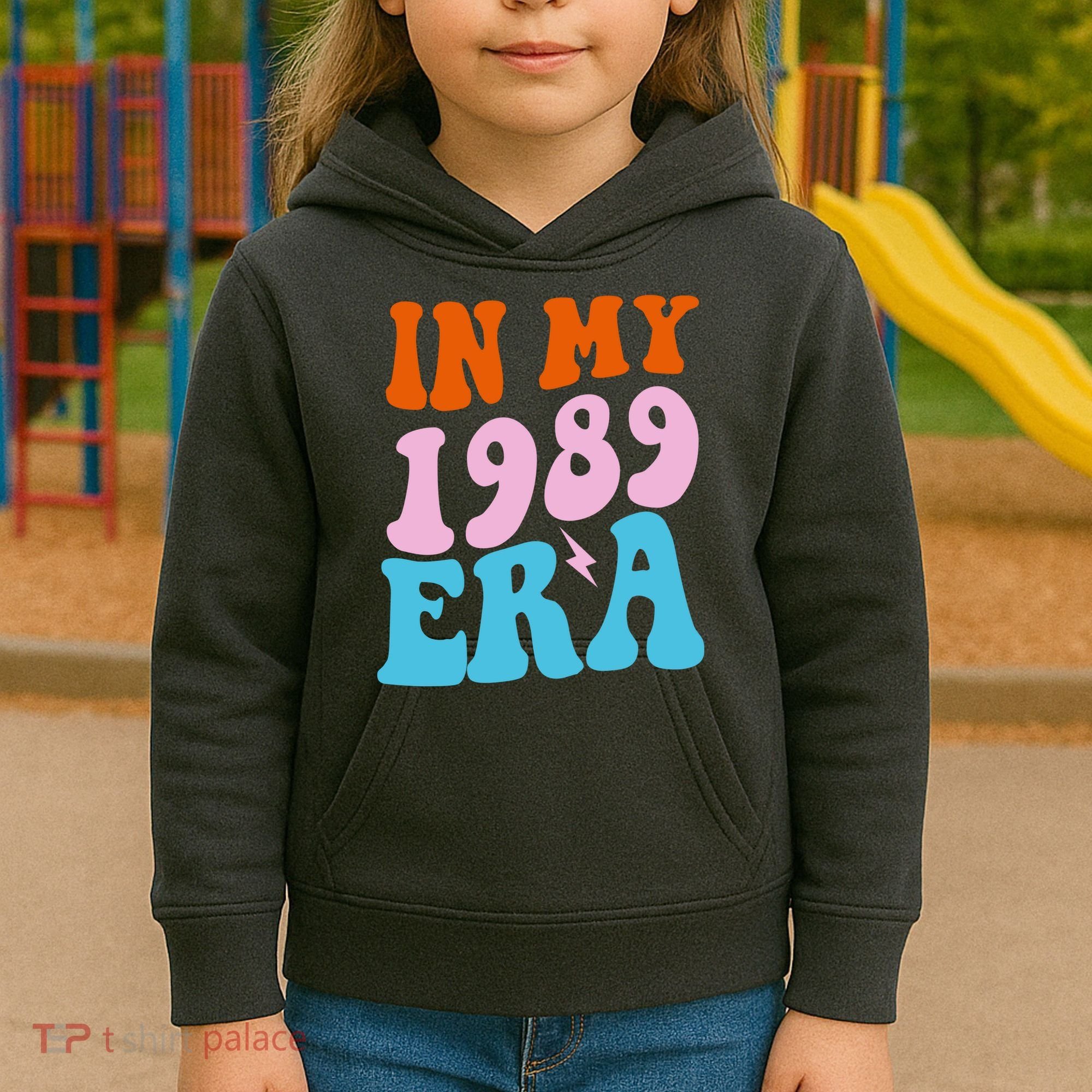 In My 1989 Era Groovy Retro Kids Hoodie
