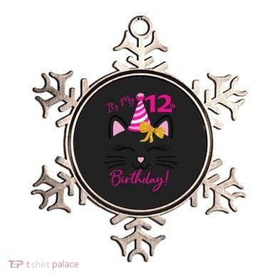 It's My 12th Birthday Funny Cat Birthday 12 Year Old Ornament