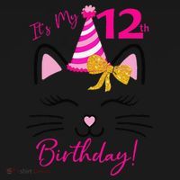 It's My 12th Birthday Funny Cat Birthday 12 Year Old Ornament thumb 1