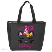 It's My 12th Birthday Funny Cat Birthday 12 Year Old Tote Bag thumb 0