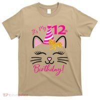 It's My 12th Birthday Funny Cat Birthday 12 Year Old T-Shirt thumb 0