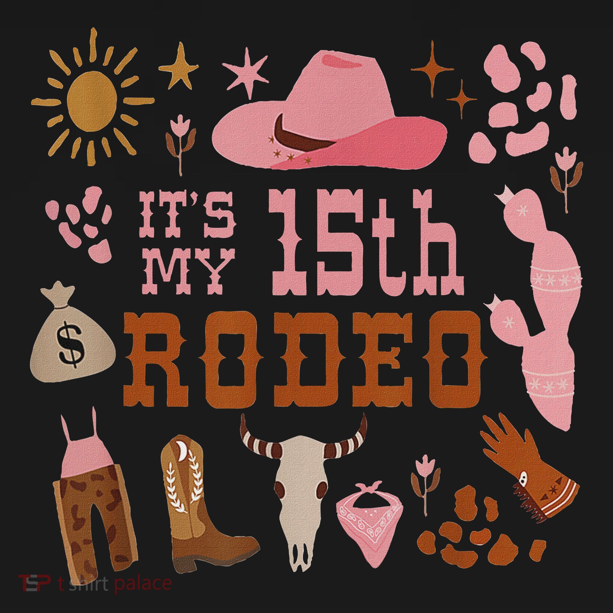 ItS My 15 Year Old 15th Birthday Rodeo Cowgirl Sweatshirt