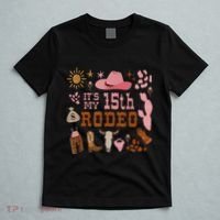ItS My 15 Year Old 15th Birthday Rodeo Cowgirl T-Shirt thumb 5