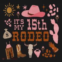 ItS My 15 Year Old 15th Birthday Rodeo Cowgirl Women's Tank Top thumb 5