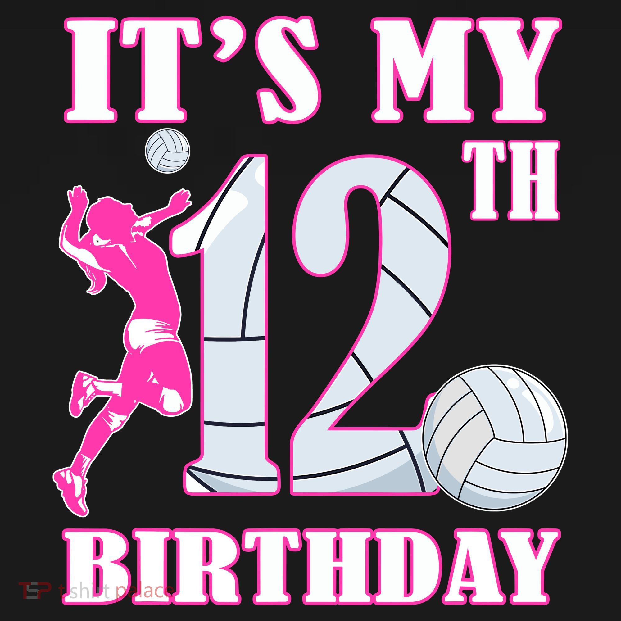 ItS My 12th Birthday Girl Volleyball Theme 12 Year Old Ornament