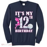 ItS My 12th Birthday Girl Volleyball Theme 12 Year Old Sweatshirt thumb 0