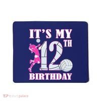 ItS My 12th Birthday Girl Volleyball Theme 12 Year Old Mousepad thumb 0