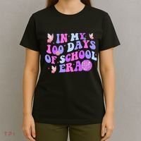 In My 100 Days Of School Era Retro Disco 100th Day Of School T-Shirt thumb 4