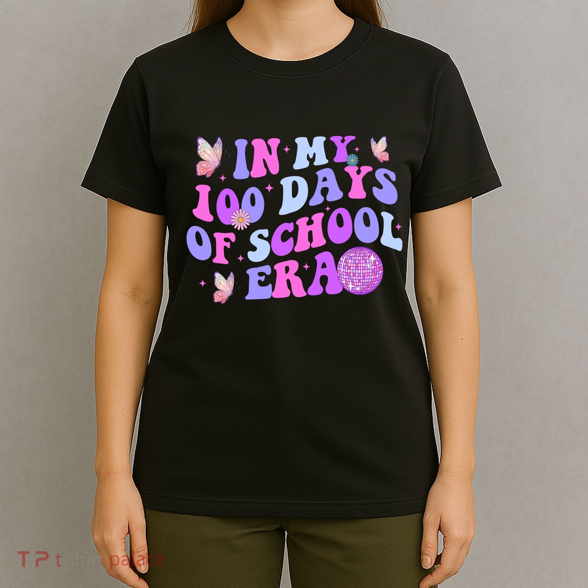 In My 100 Days Of School Era Retro Disco 100th Day Of School T-Shirt