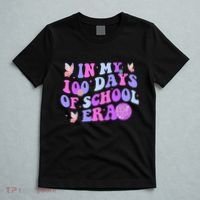 In My 100 Days Of School Era Retro Disco 100th Day Of School T-Shirt thumb 5