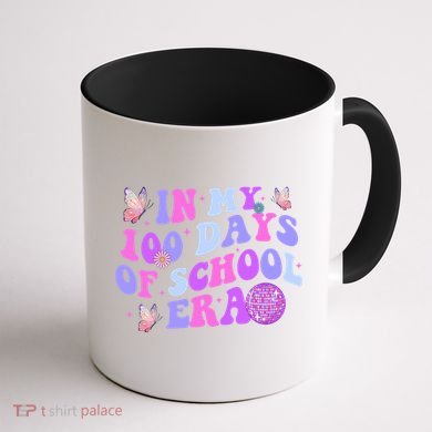 In My 100 Days Of School Era Retro Disco 100th Day Of School Coffee Mug back