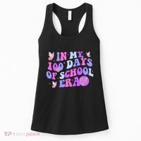 In My 100 Days Of School Era Retro Disco 100th Day Of School Women's Tank Top thumb 0