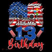 Its My 13th Birthday 13 Years Old July 4th Gamer Controller Coffee Mug thumb 5