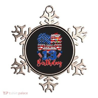 Its My 13th Birthday 13 Years Old July 4th Gamer Controller Ornament