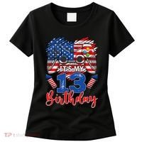 Its My 13th Birthday 13 Years Old July 4th Gamer Controller Women's T-Shirt thumb 0