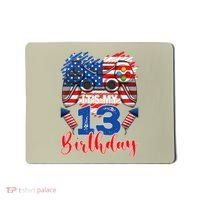 Its My 13th Birthday 13 Years Old July 4th Gamer Controller Mousepad thumb 0