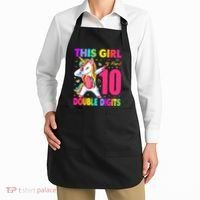 ItS My 10th Birthday Girl This Girl Is Now 10 Years Old Apron thumb 2