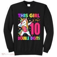 ItS My 10th Birthday Girl This Girl Is Now 10 Years Old Sweatshirt thumb 0