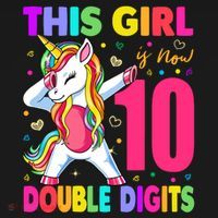 ItS My 10th Birthday Girl This Girl Is Now 10 Years Old Women's Hoodie thumb 2