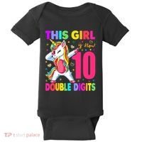 ItS My 10th Birthday Girl This Girl Is Now 10 Years Old Baby Bodysuit thumb 0