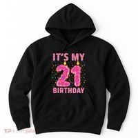 It's My 21st Birthday Sweet Donut 21 Years Old Hoodie thumb 0