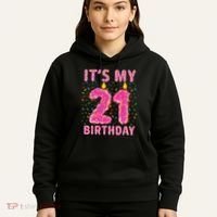 It's My 21st Birthday Sweet Donut 21 Years Old Hoodie thumb 5