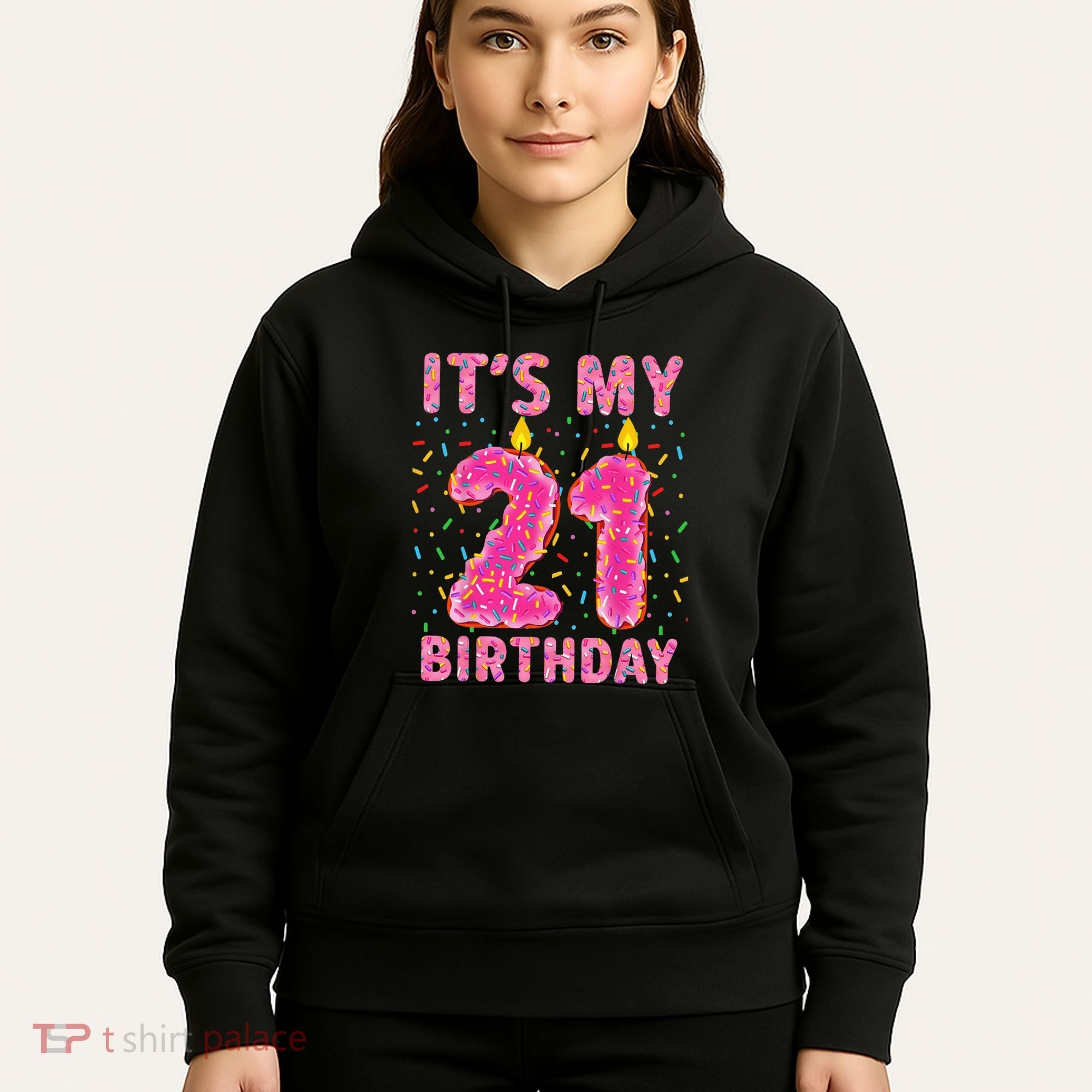 It's My 21st Birthday Sweet Donut 21 Years Old Hoodie