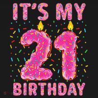 It's My 21st Birthday Sweet Donut 21 Years Old Sweatshirt thumb 3