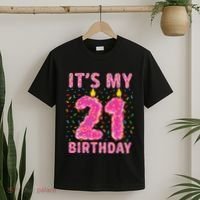 It's My 21st Birthday Sweet Donut 21 Years Old T-Shirt thumb 2