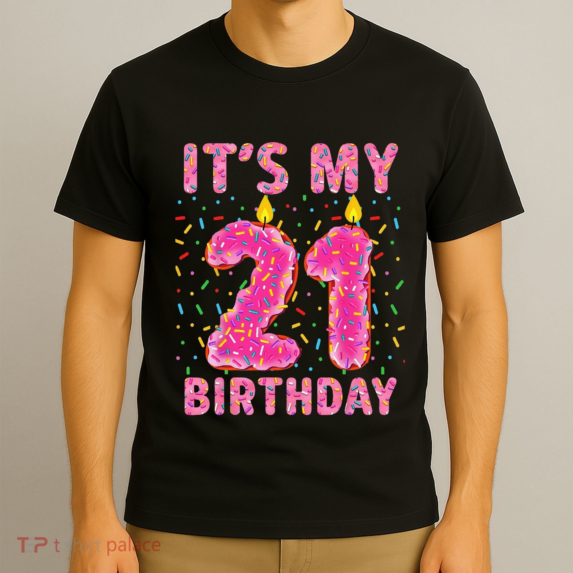 It's My 21st Birthday Sweet Donut 21 Years Old T-Shirt