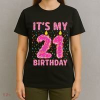 It's My 21st Birthday Sweet Donut 21 Years Old T-Shirt thumb 4