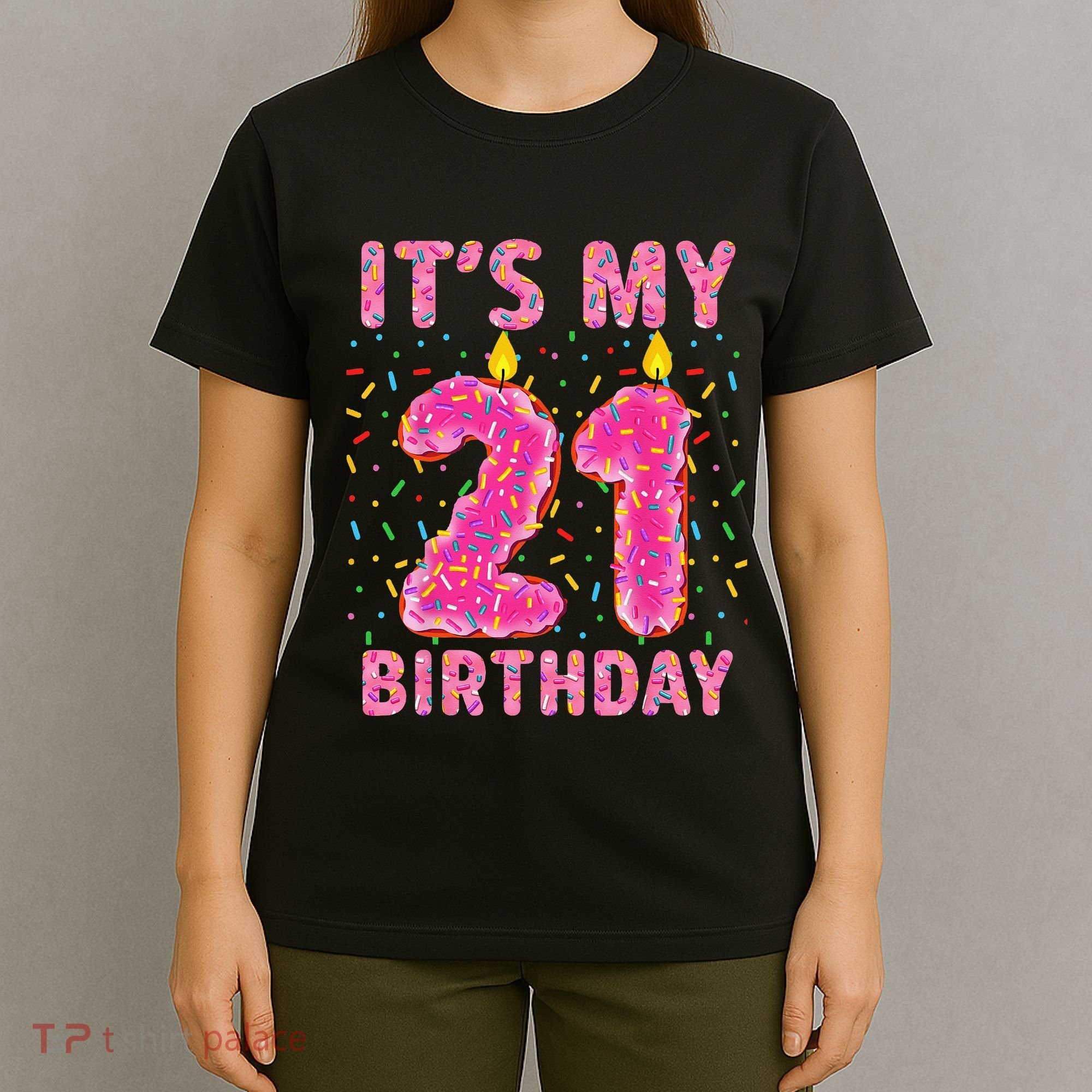 It's My 21st Birthday Sweet Donut 21 Years Old T-Shirt