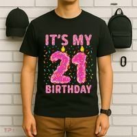 It's My 21st Birthday Sweet Donut 21 Years Old T-Shirt thumb 6