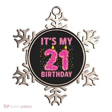 It's My 21st Birthday Sweet Donut 21 Years Old Ornament