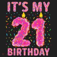 It's My 21st Birthday Sweet Donut 21 Years Old Hat thumb 2