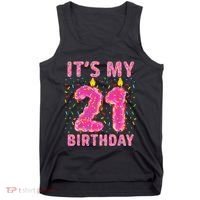 It's My 21st Birthday Sweet Donut 21 Years Old Tank Top thumb 0