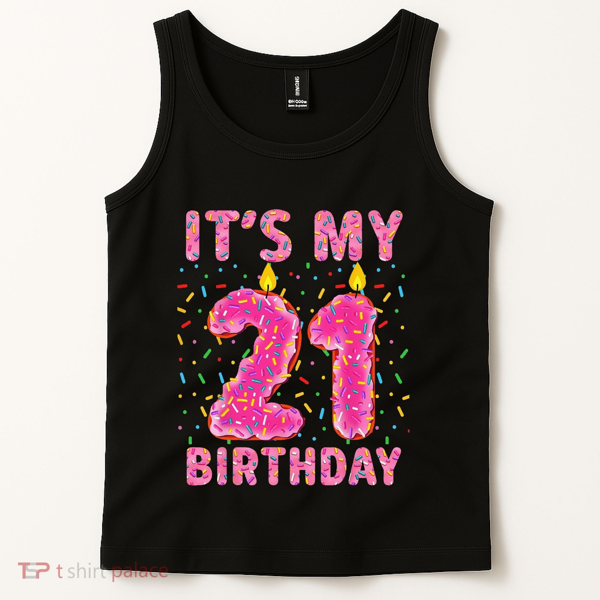 It's My 21st Birthday Sweet Donut 21 Years Old Tank Top