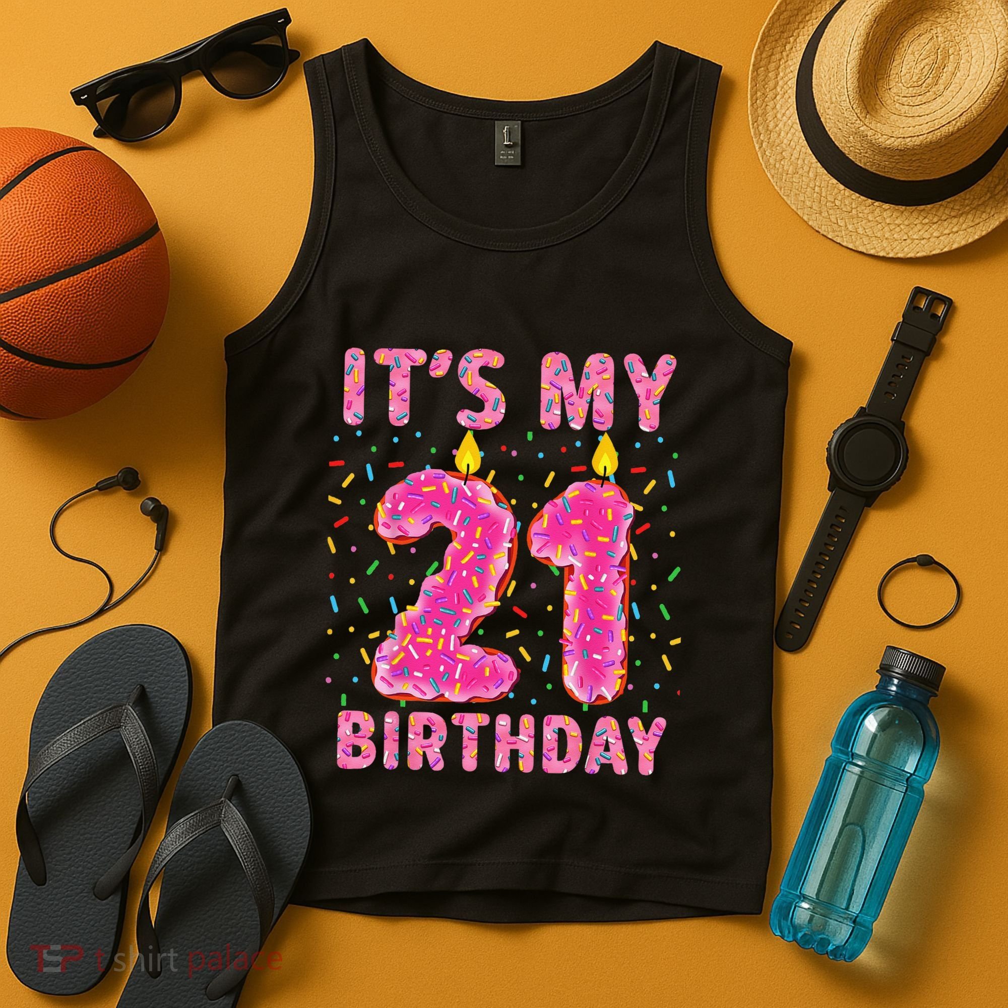 It's My 21st Birthday Sweet Donut 21 Years Old Tank Top