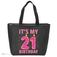 It's My 21st Birthday Sweet Donut 21 Years Old Tote Bag thumb 0