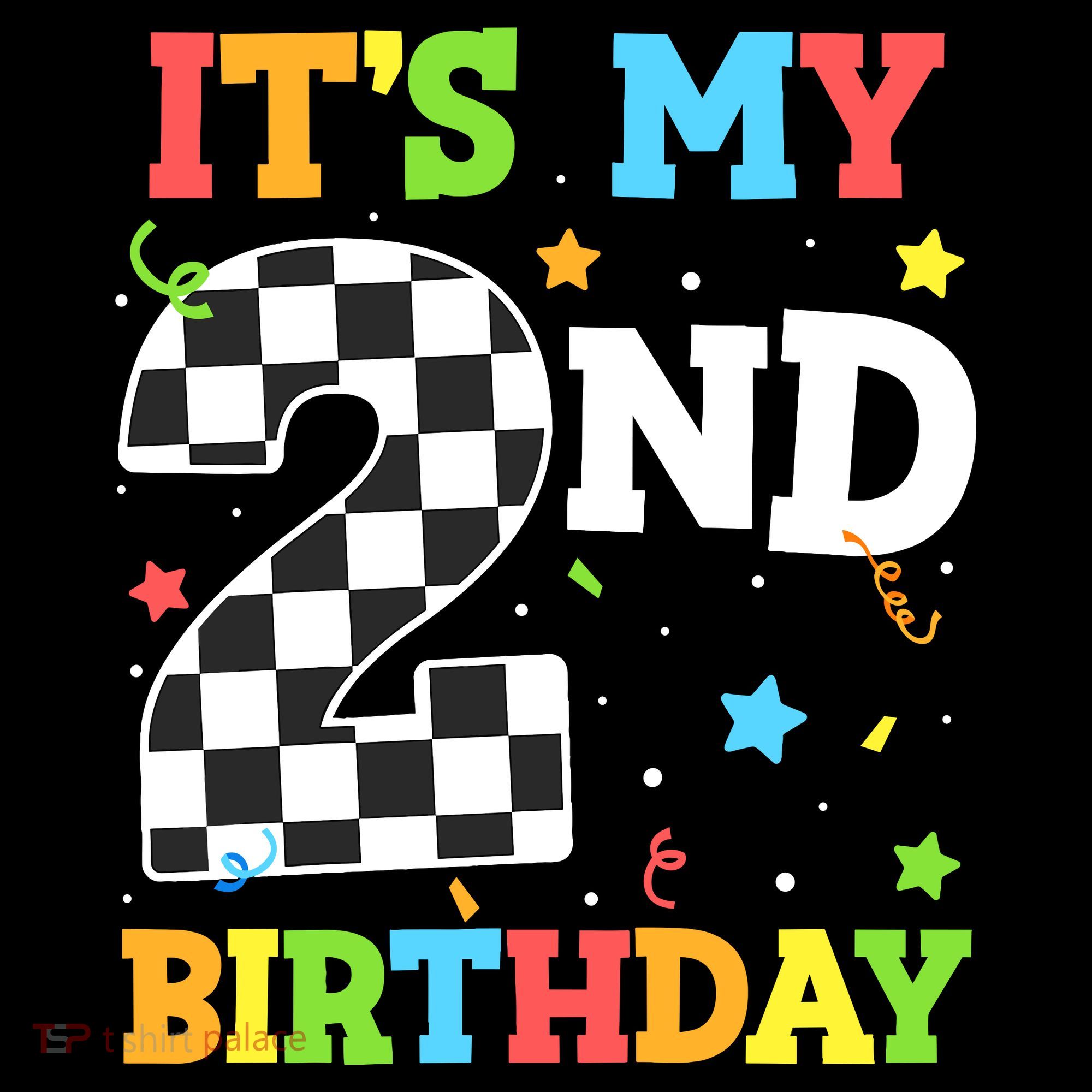 ItS My 2nd Birthday Boy 2 Two Racing Car Flag Race Car Stripe Pom Pom Beanie