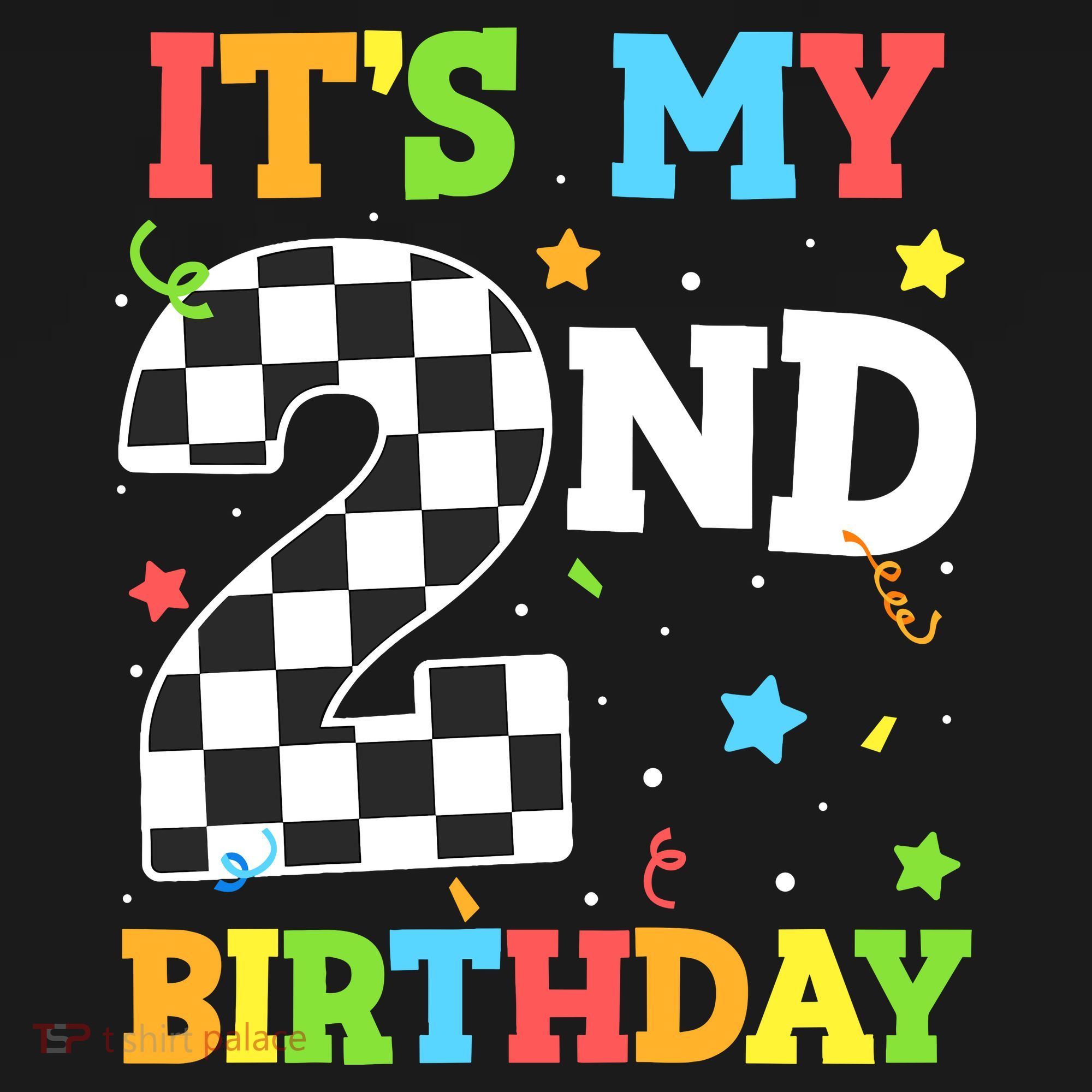 ItS My 2nd Birthday Boy 2 Two Racing Car Flag Race Car Women's Hoodie