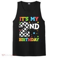 ItS My 2nd Birthday Boy 2 Two Racing Car Flag Race Car PosiCharge Competitor Tank thumb 0