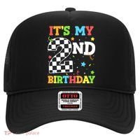 ItS My 2nd Birthday Boy 2 Two Racing Car Flag Race Car Hat thumb 0
