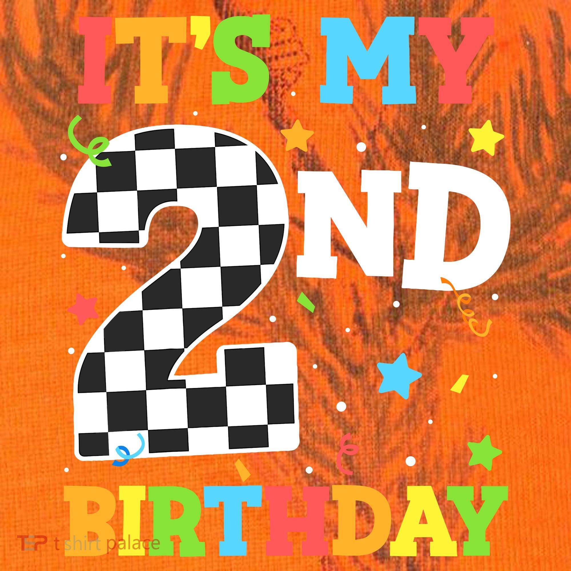 ItS My 2nd Birthday Boy 2 Two Racing Car Flag Race Car Kati Licensed 12" Camo Cuffed Beanie