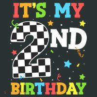 ItS My 2nd Birthday Boy 2 Two Racing Car Flag Race Car Infant Baby Jersey Bodysuit thumb 2