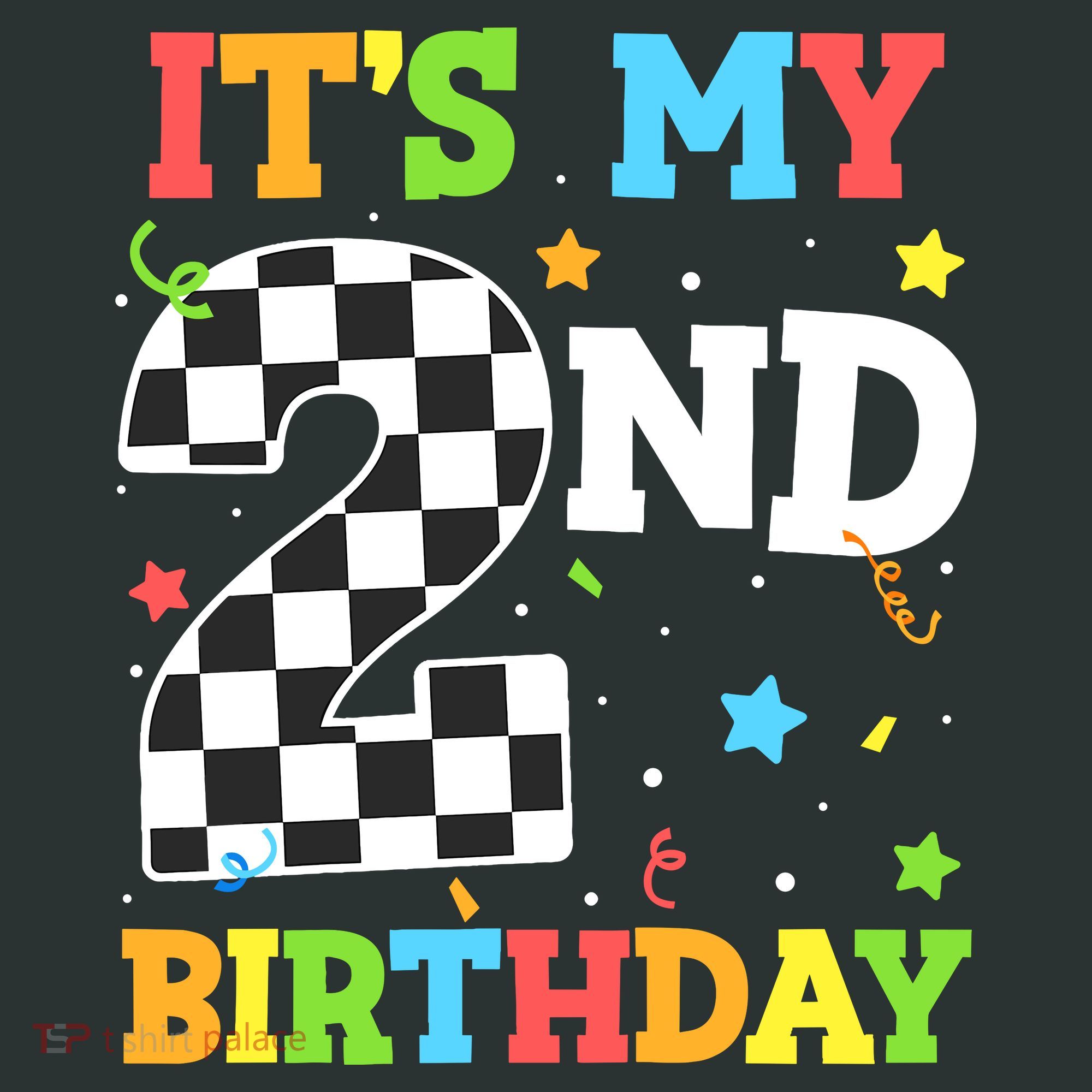 ItS My 2nd Birthday Boy 2 Two Racing Car Flag Race Car Infant Baby Jersey Bodysuit